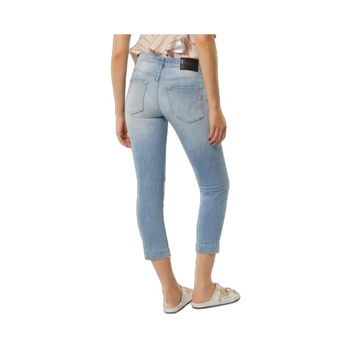 Dondup Whiskering Effect Cropped Jeans