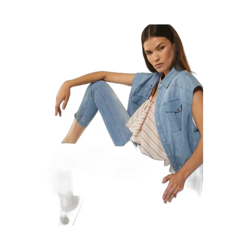 Dondup Whiskering Effect Cropped Jeans