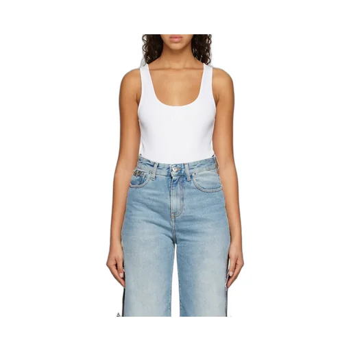 Logo-Print Sleeveless Bodysuit