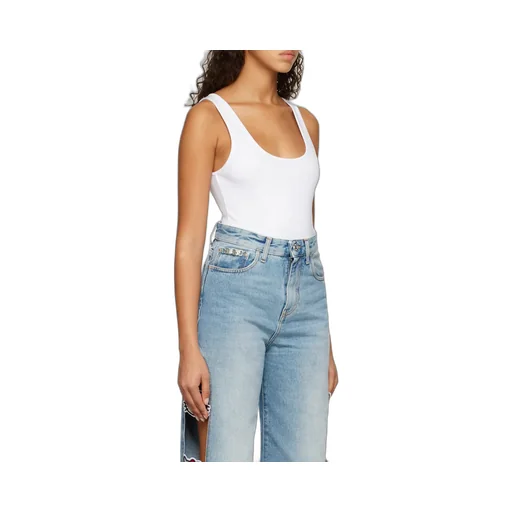 Logo-Print Sleeveless Bodysuit