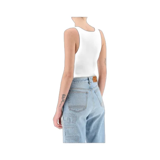 Logo-Print Sleeveless Bodysuit
