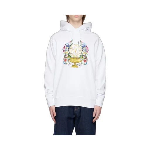 Versace Jeans Couture Logo-Printed Drawstring Hoodie