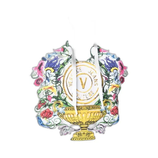 Versace Jeans Couture Logo-Printed Drawstring Hoodie