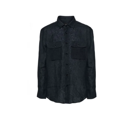 Brioni Long-Sleeved Military Shirt