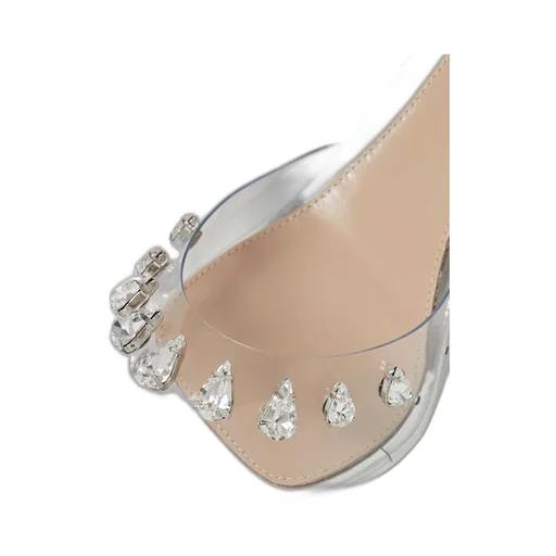 Logo Metallic High Heels