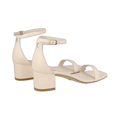 Stuart Weitzman Open Toe Block Heel Sandals