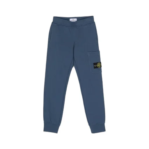 Stone Island Junior Compass-Patch Straight Hem Track Pants