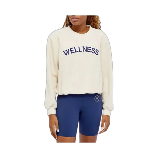 Sporty & Rich Sherpa Wellness Crewneck Sweatshirt