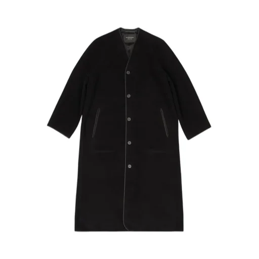 V-Neck Single-Breasted Coat