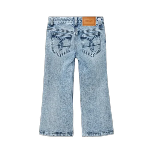 Logo-Patch Straight-Leg Jeans