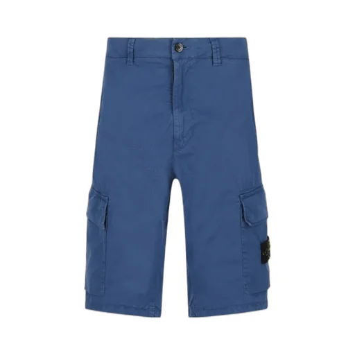 Side Logo-Patch Cargo Shorts