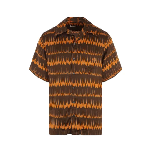Wales Bonner Geometric-Printed Buttoned Shirt