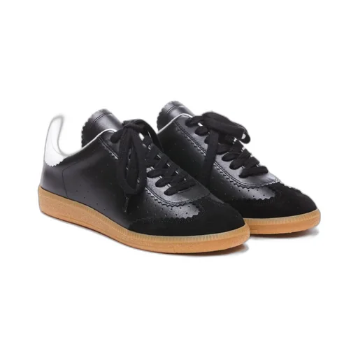 Isabel Marant Round Toe Lace-Up Sneakers