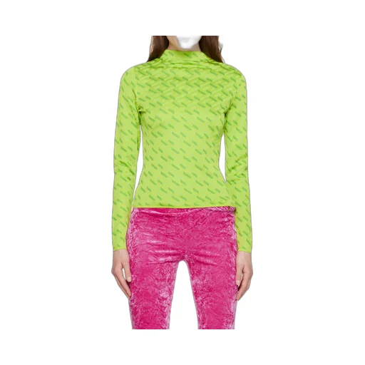 La Greca Monogram Long-Sleeve Top