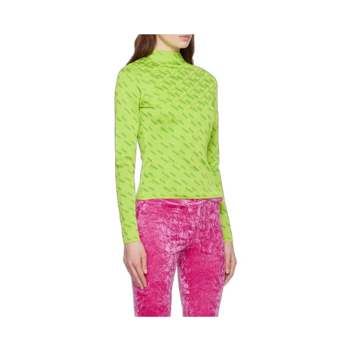 La Greca Monogram Long-Sleeve Top