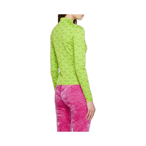 La Greca Monogram Long-Sleeve Top