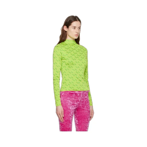 La Greca Monogram Long-Sleeve Top