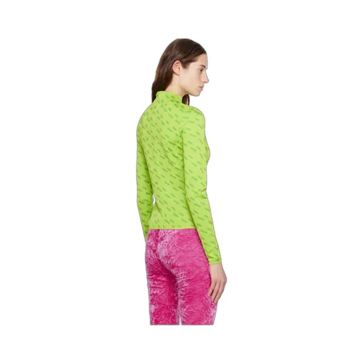 La Greca Monogram Long-Sleeve Top