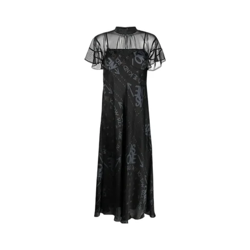 X Eric Haze Logo Print Dress