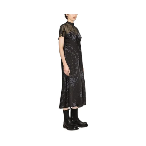 X Eric Haze Logo Print Dress