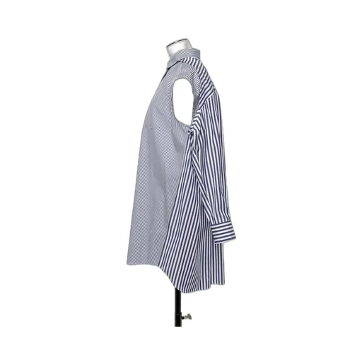 Stripe-Print Shirt Dress