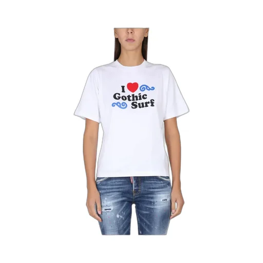 Dsquared2 Graphic-Printed Short-Sleeved Crewneck T-Shirt