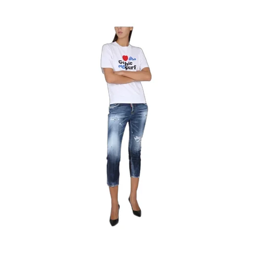 Dsquared2 Graphic-Printed Short-Sleeved Crewneck T-Shirt