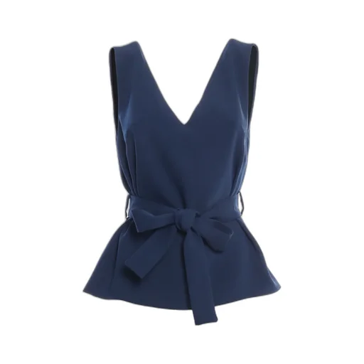 P.A.R.O.S.H. V-Neck Belted Top