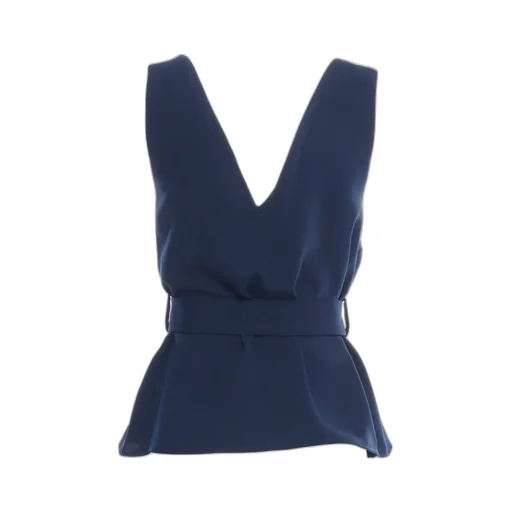 P.A.R.O.S.H. V-Neck Belted Top