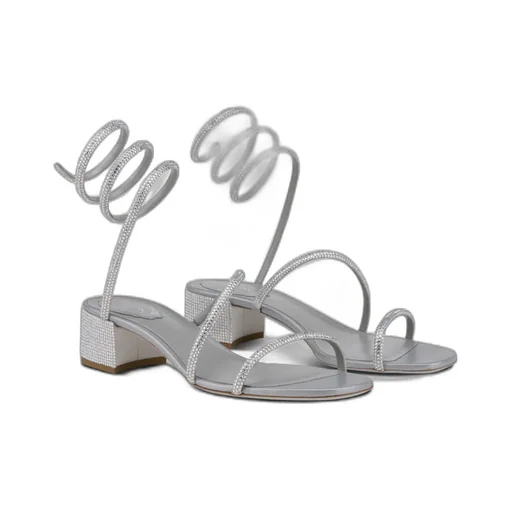 Cleo 45Mm Rhinestone-Embellished Sandals