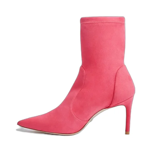 Stuart Weitzman Pointed-Toe High-Ankle Boots