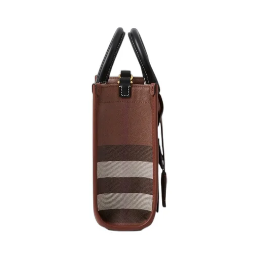 Burberry Tartan Checked Freya Tote Bag