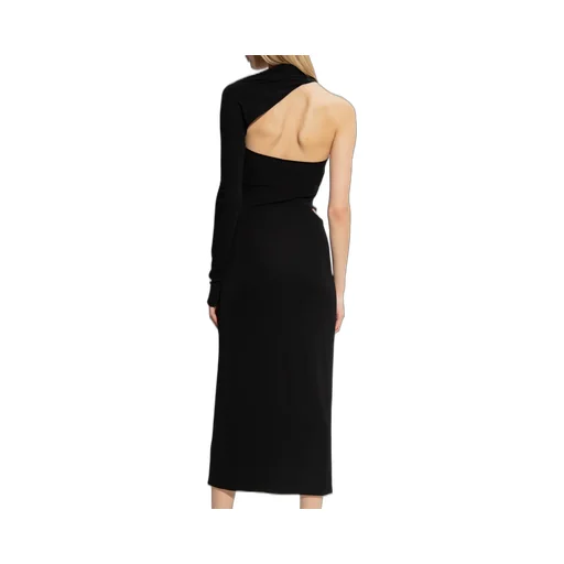 Versace One-Shoulder Cut Out Midi Dress