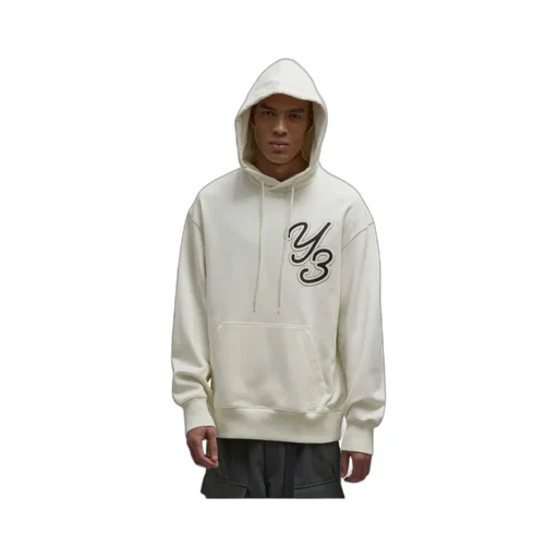 Y-3 Logo Patch Drawstring Hoodie