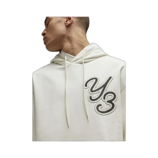 Y-3 Logo Patch Drawstring Hoodie