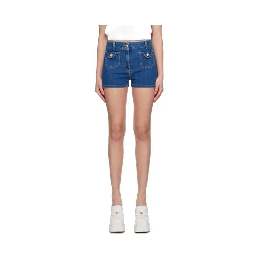 Logo Denim Shorts