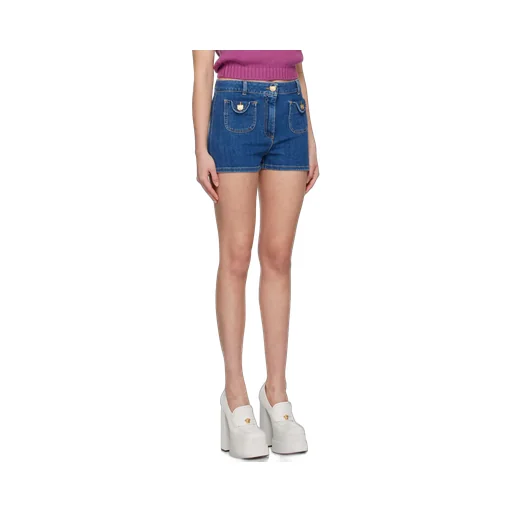 Logo Denim Shorts