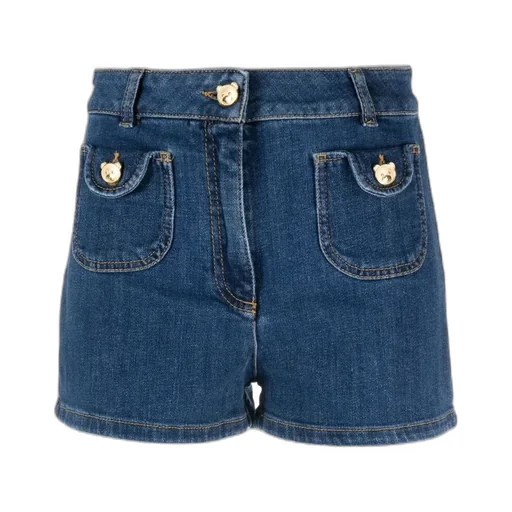 Logo Denim Shorts