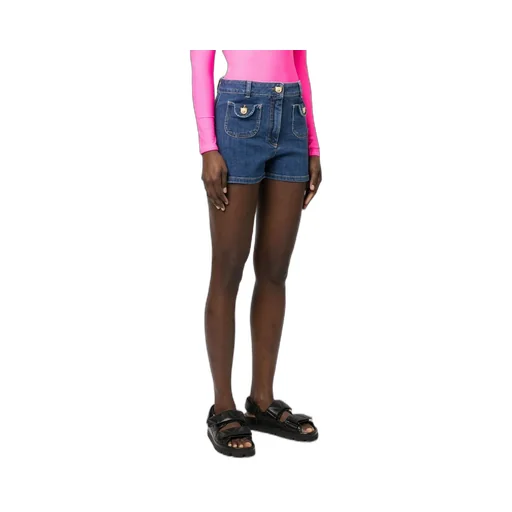 Logo Denim Shorts