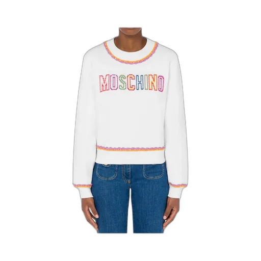 Macramé-Trim Cotton Sweatshirt