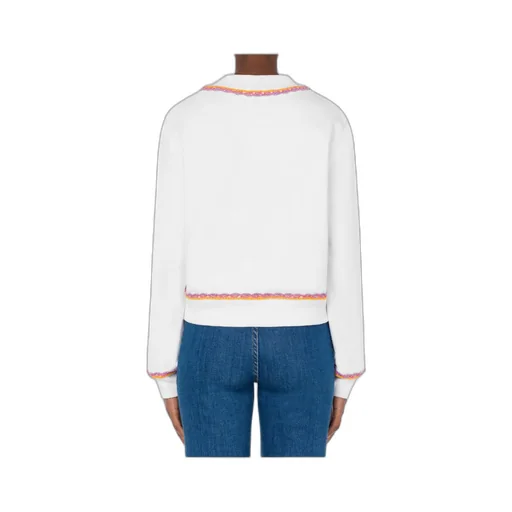 Macramé-Trim Cotton Sweatshirt