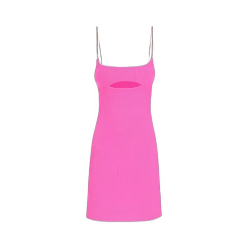 Gcds Logo Embellished Spaghetti Strap Mini Dress