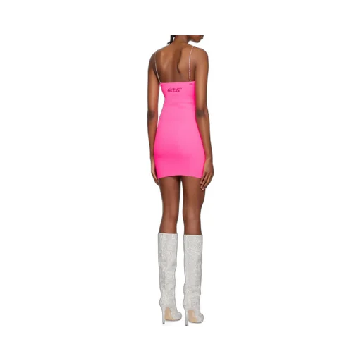 Gcds Logo Embellished Spaghetti Strap Mini Dress