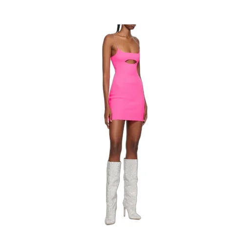 Gcds Logo Embellished Spaghetti Strap Mini Dress