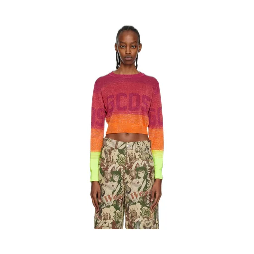 Gcds Logo Knit Cropped Jumper