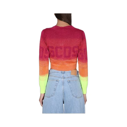 Gcds Logo Knit Cropped Jumper