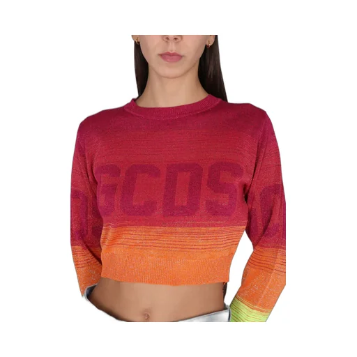 Gcds Logo Knit Cropped Jumper