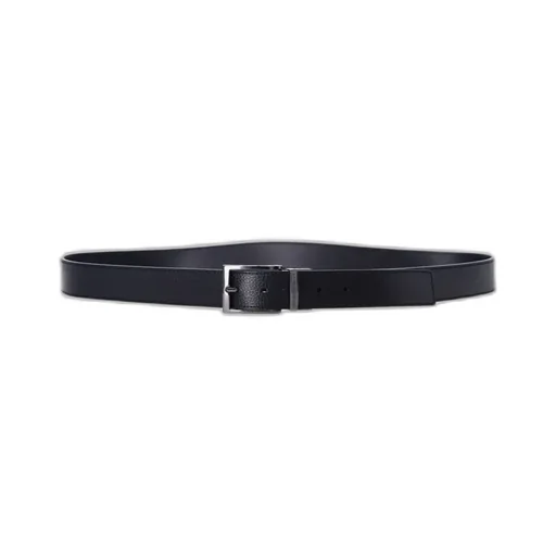 Emporio Armani Logo Engraved Buckle Belt