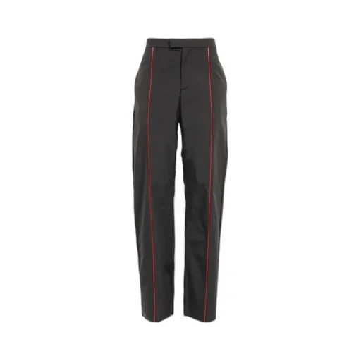 Salvatore Ferragamo Contrasting-Trim Straight-Leg Track Pants