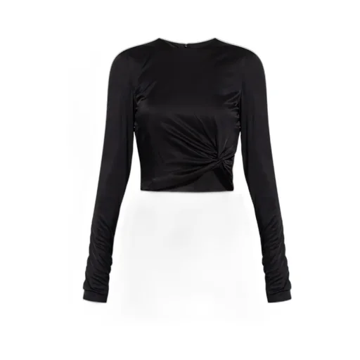X Dua Lipa Knotted Crop Top